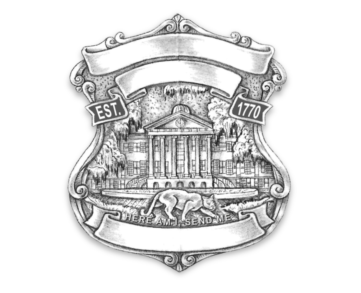 College of Charleston badge sketch by smith & warren artists