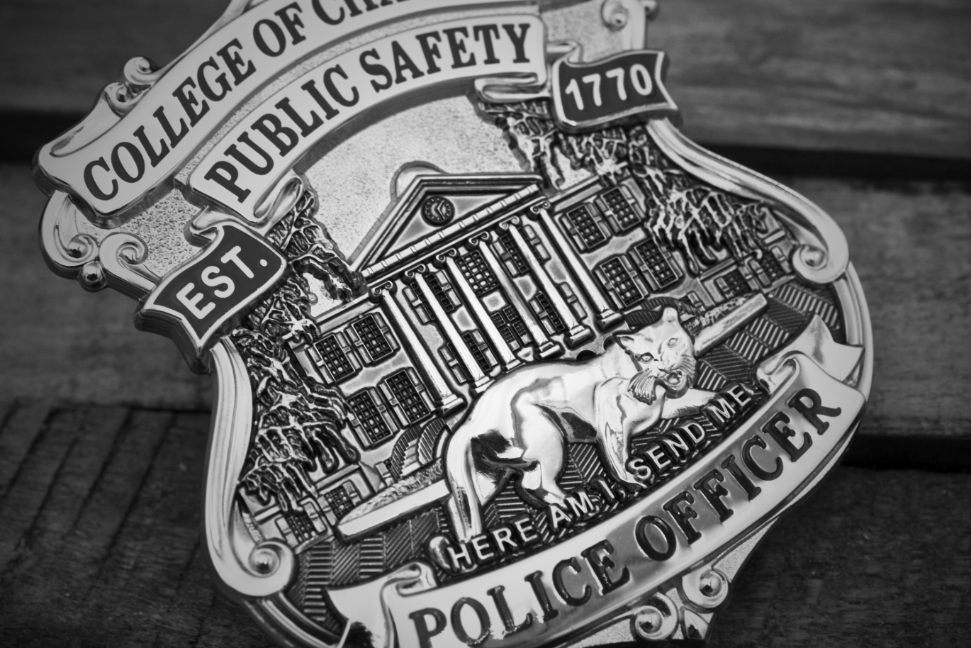 College of Charleston Badge designed and manufactured by Smith & Warren