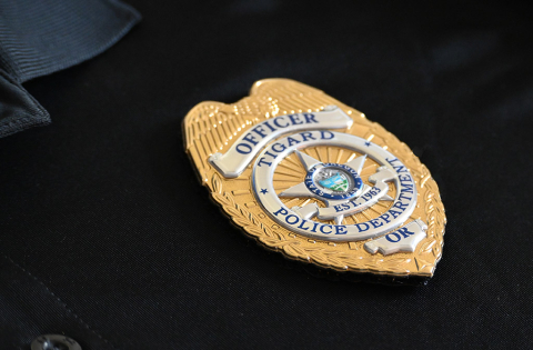 Flex Badge on Polo Shirt