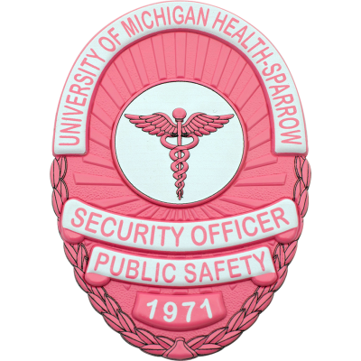FLEXIBLE BADGE UM Sparrow PINK finish