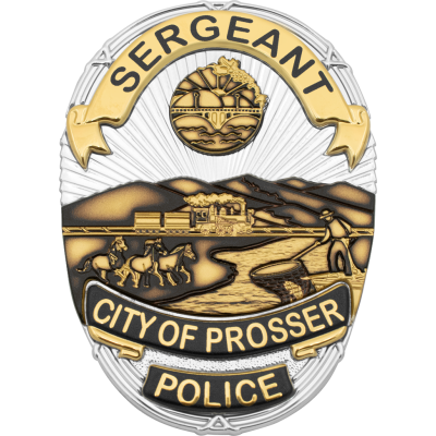 Flexible badge for Prosser Police Smith & Warren